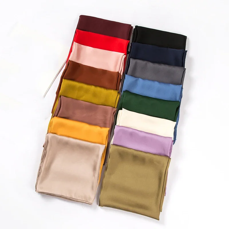 Scarf Silk Square - Sciarpa in Raso da Donna 70cm,