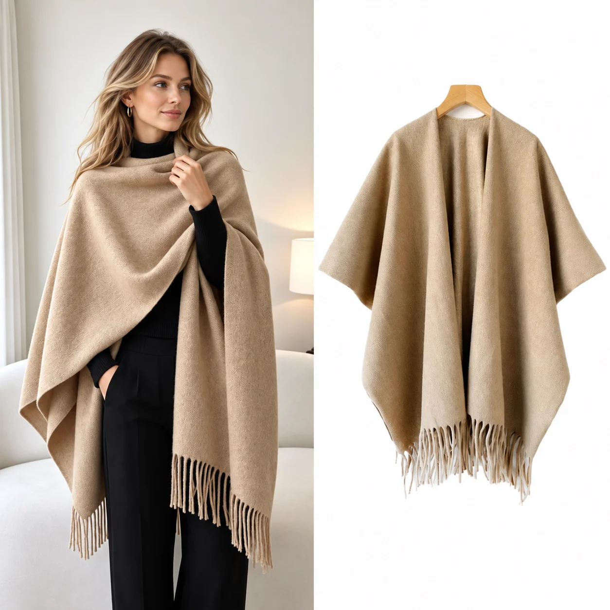 Scialle Invernale da Donna, Po - Woven Scarf Blanket recensione e prezzo
