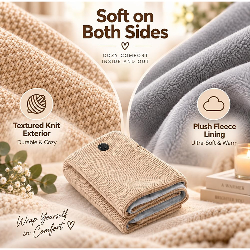 Nuovo Scialle Riscaldato USB A - Woven Scarf Blanket recensione e prezzo