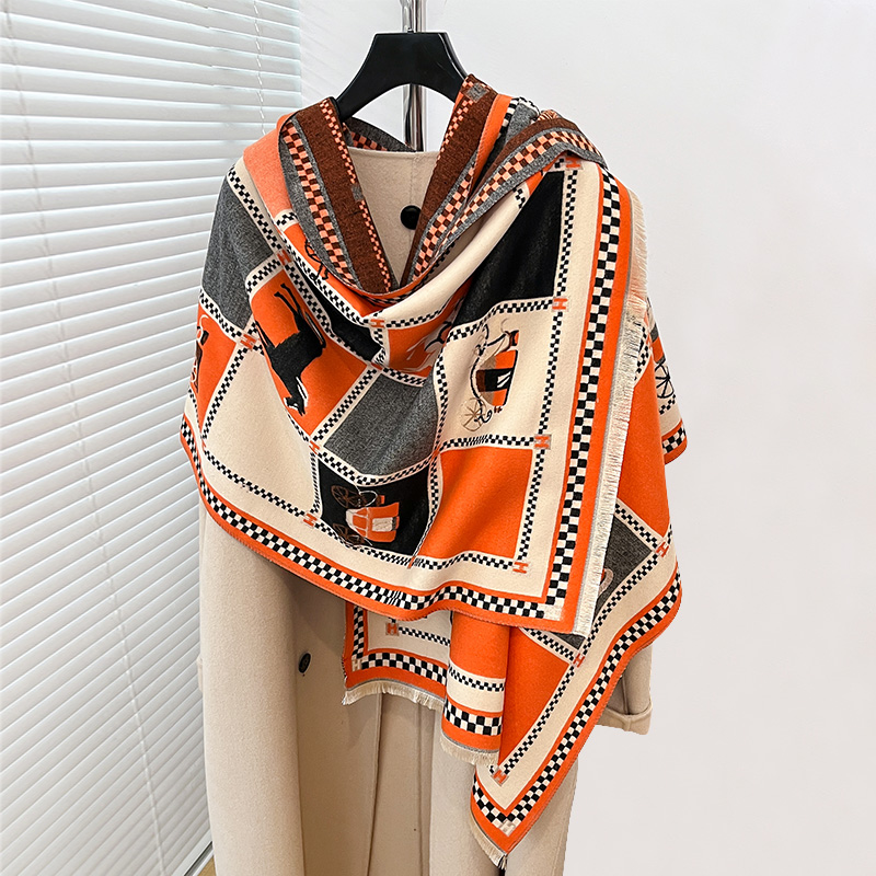 Lussuoso Poncho Caldo in Cashm - Woven Scarf Blanket recensione e prezzo